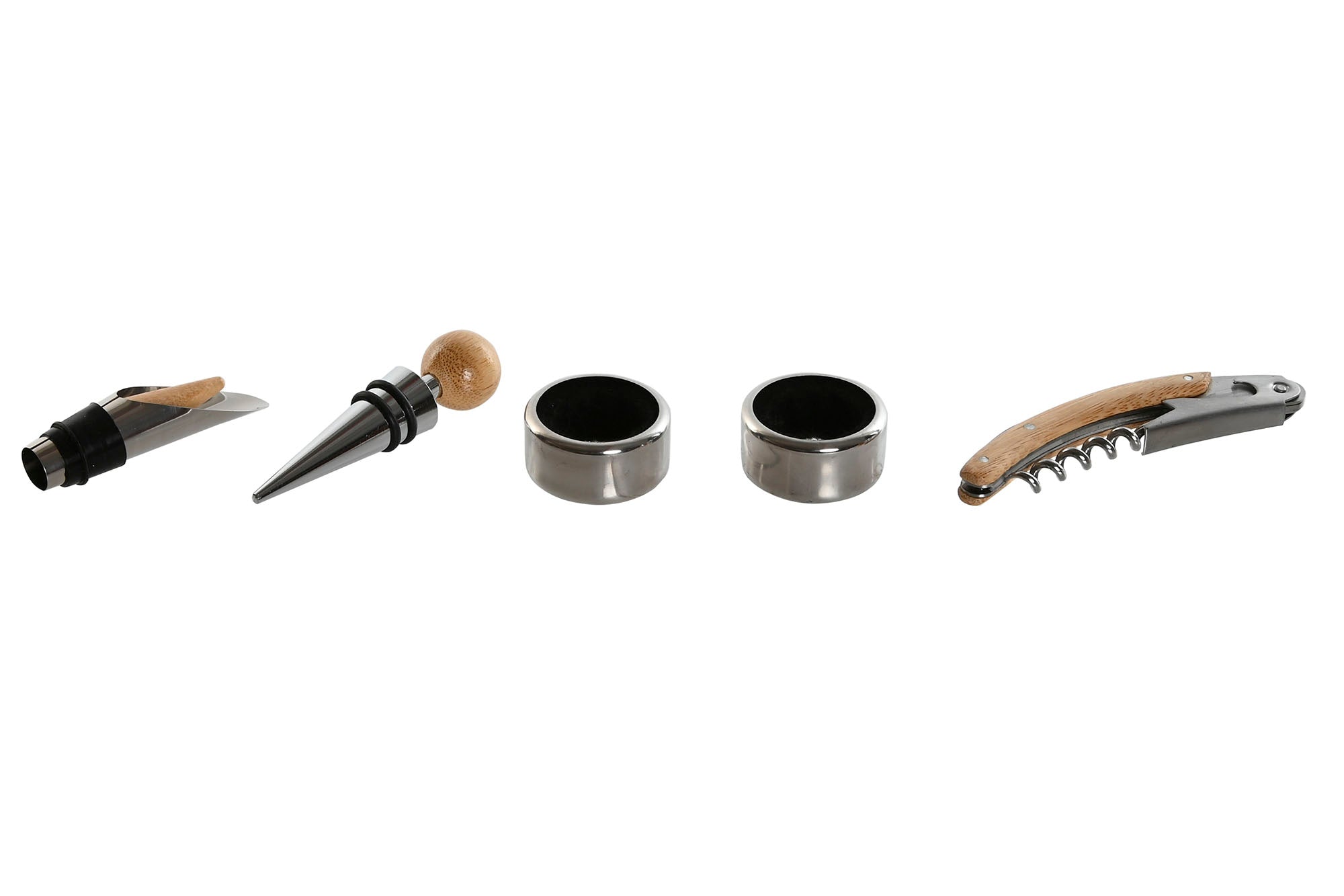 CONJ. 6 ACESSÓRIOS VINHO 6X6X22CM