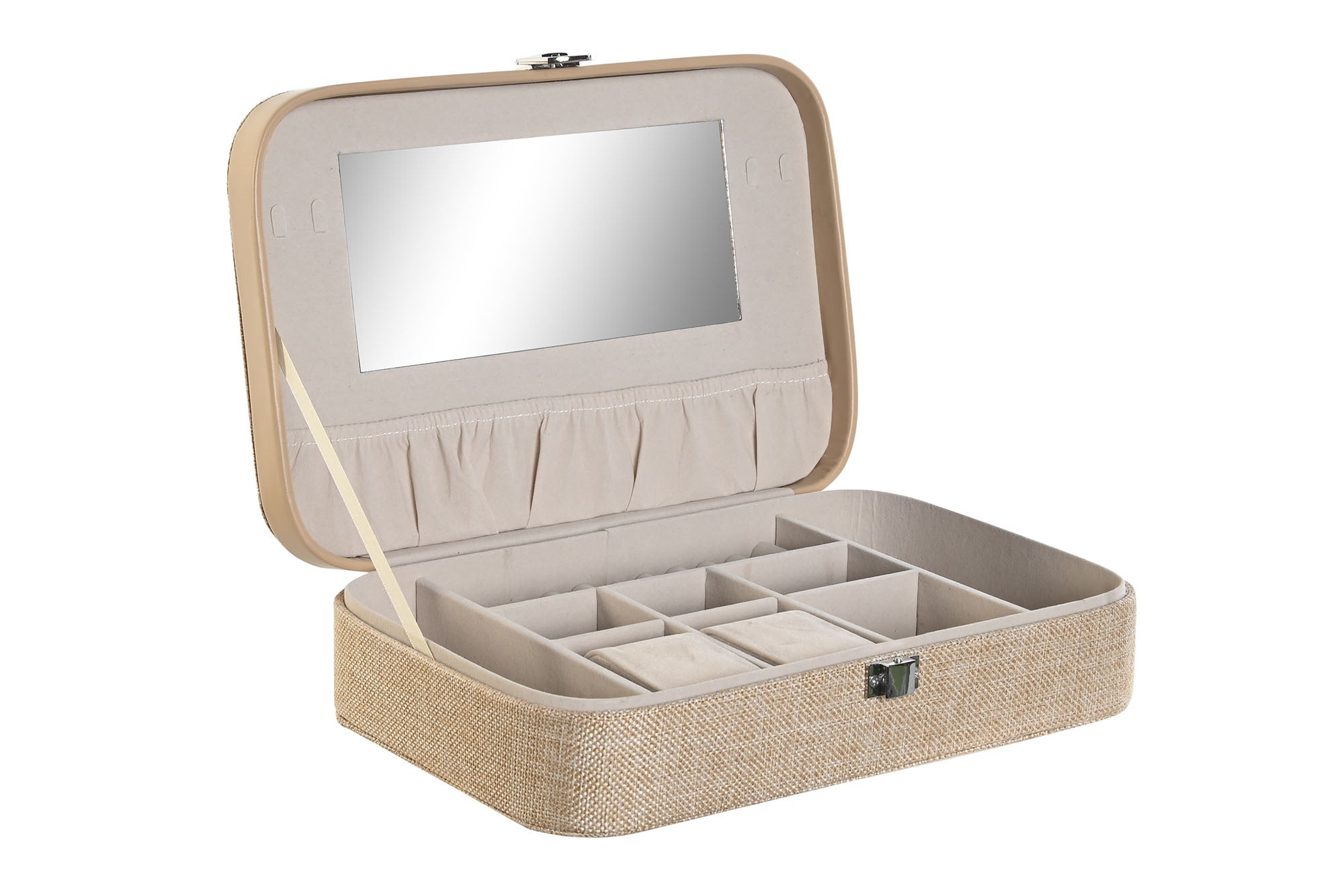 GUARDA-JÓIAS BEGE 28X19X7CM