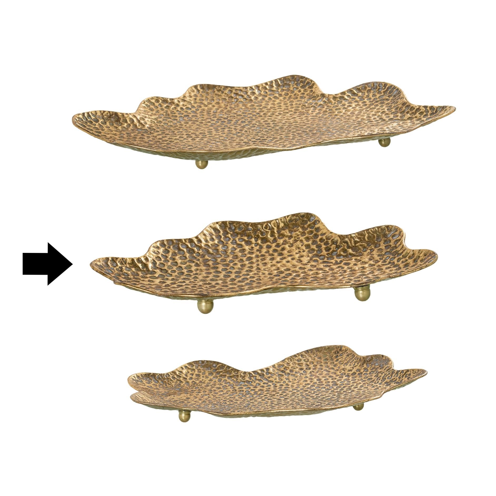 CENTRO MESA DOURADO 50X37CM