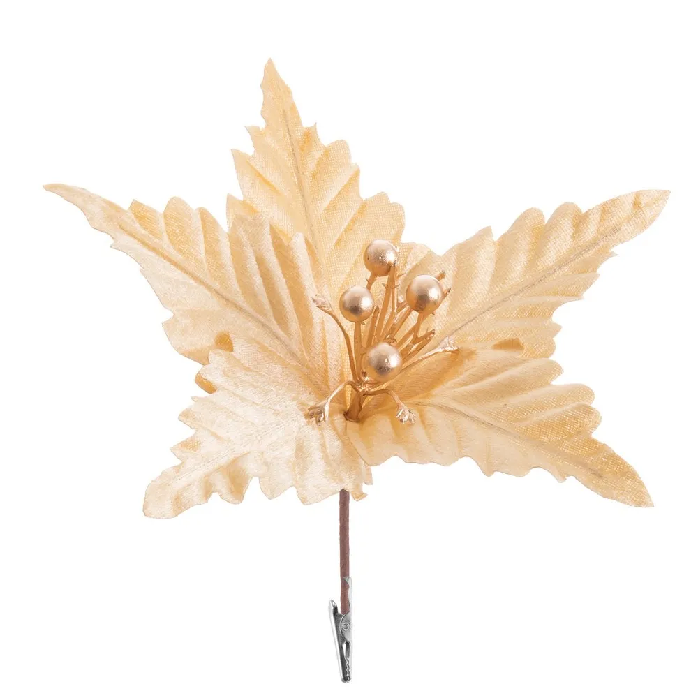 POINSETIA DOURADA 25X25X13Cm