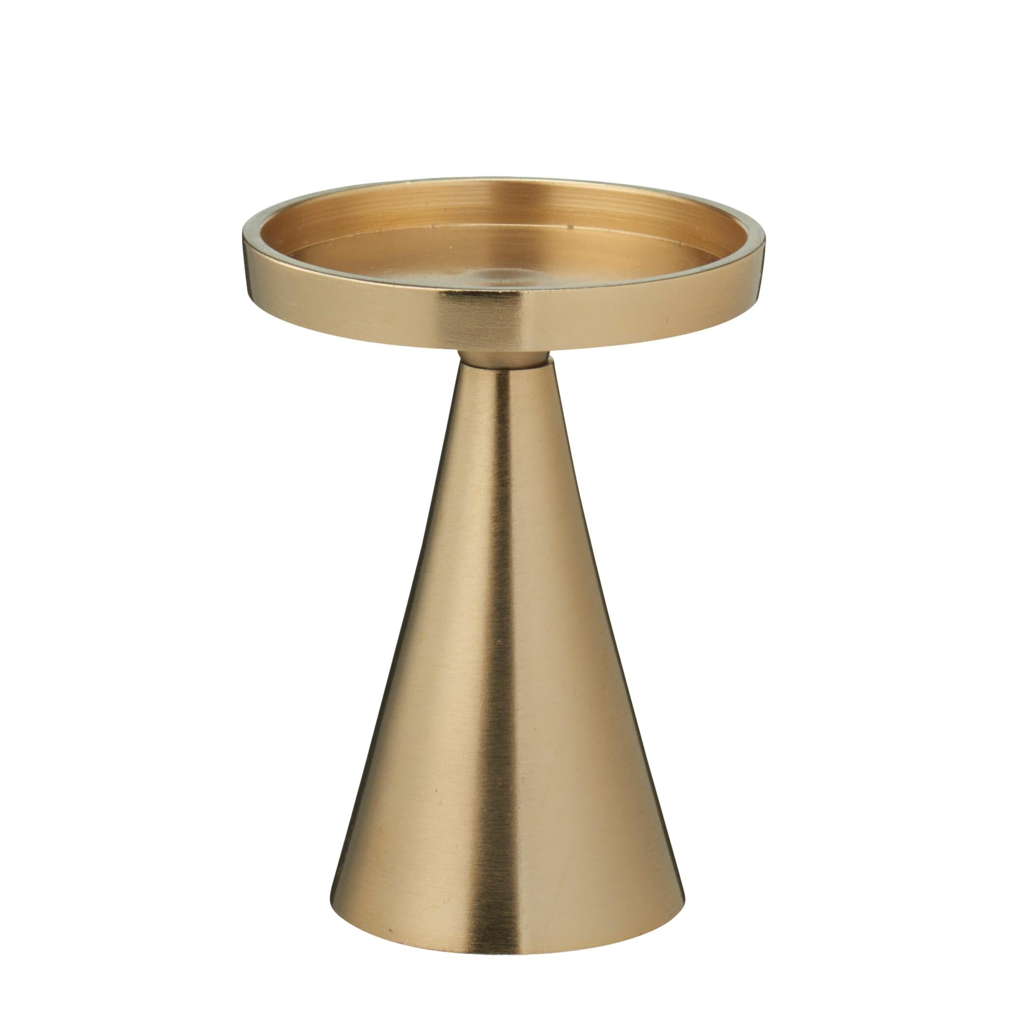 CASTIÇAL DOURADO 13Cm