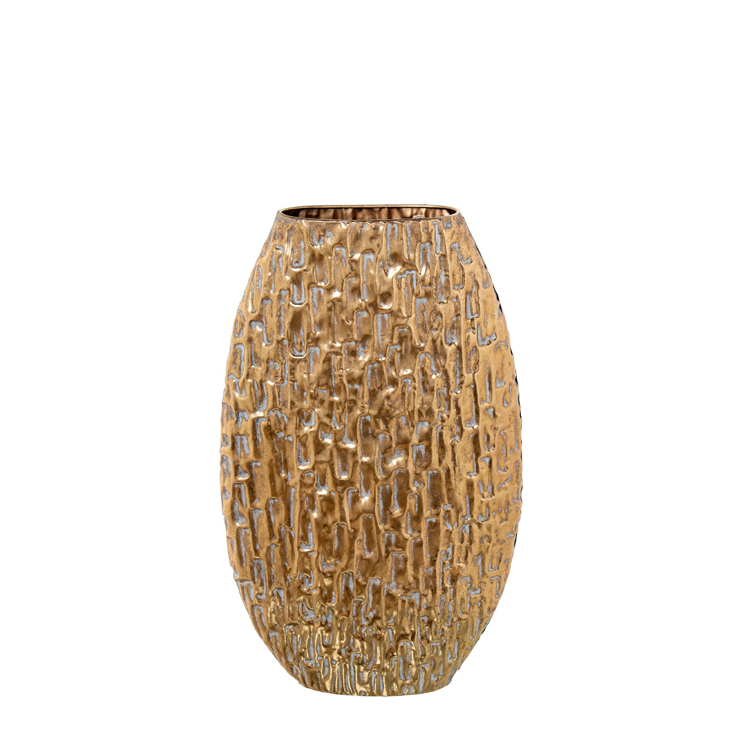 JARRA METAL DOURADA 30X49CM