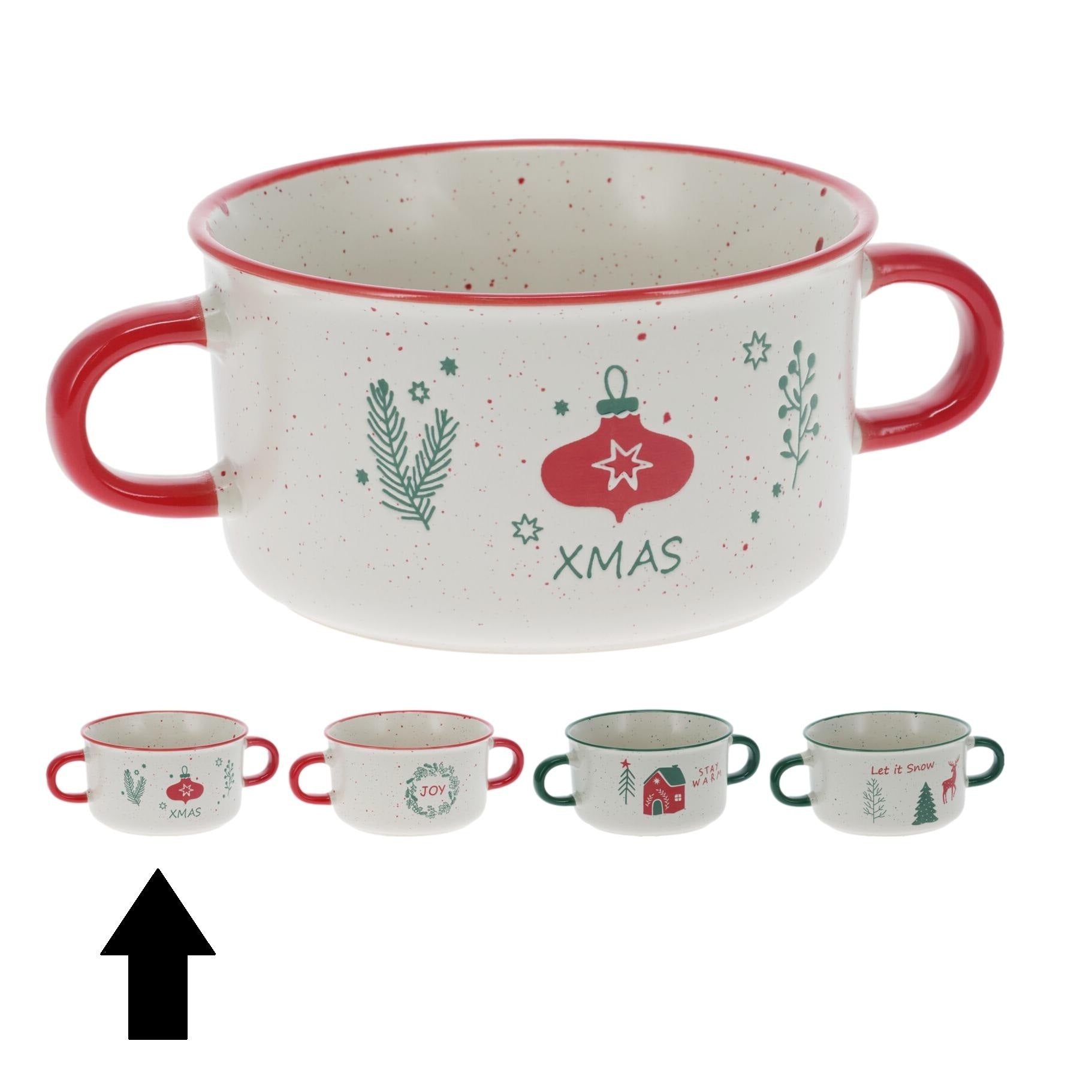 TAÇA XMAS 13,5X7,5Cm