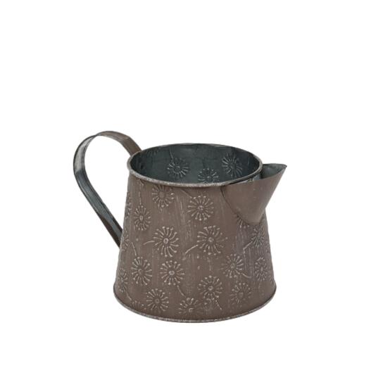JARRO METAL TAUPE 20x15x13,5CM