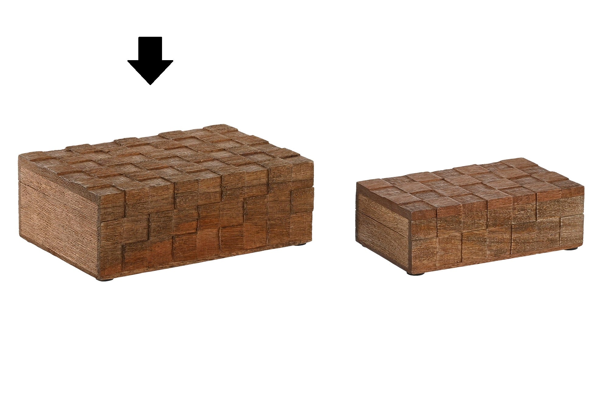 CAIXA MADEIRA MANGA 25X18X9Cm