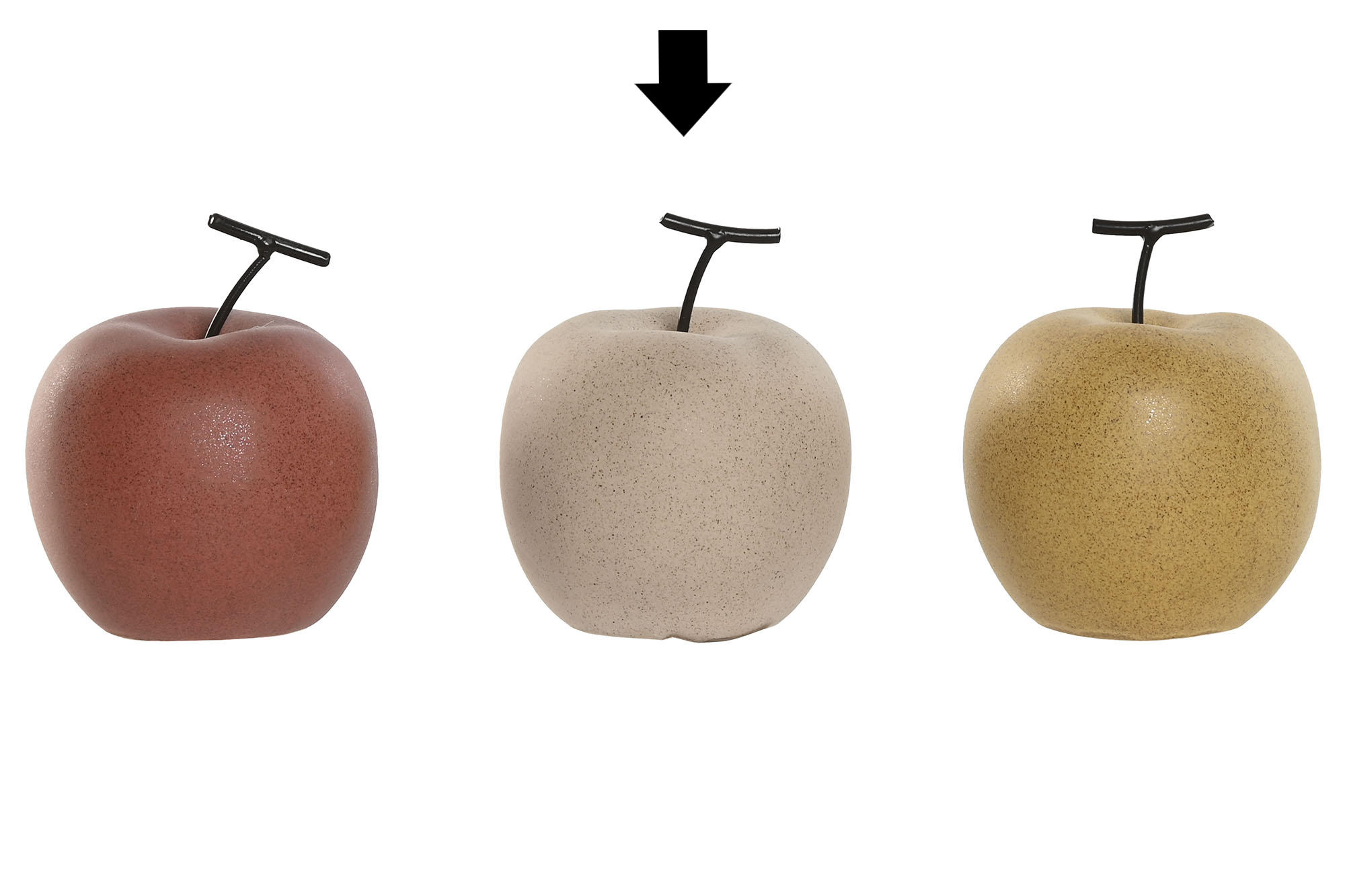 MAÇÃ BEGE 9X9X11CM