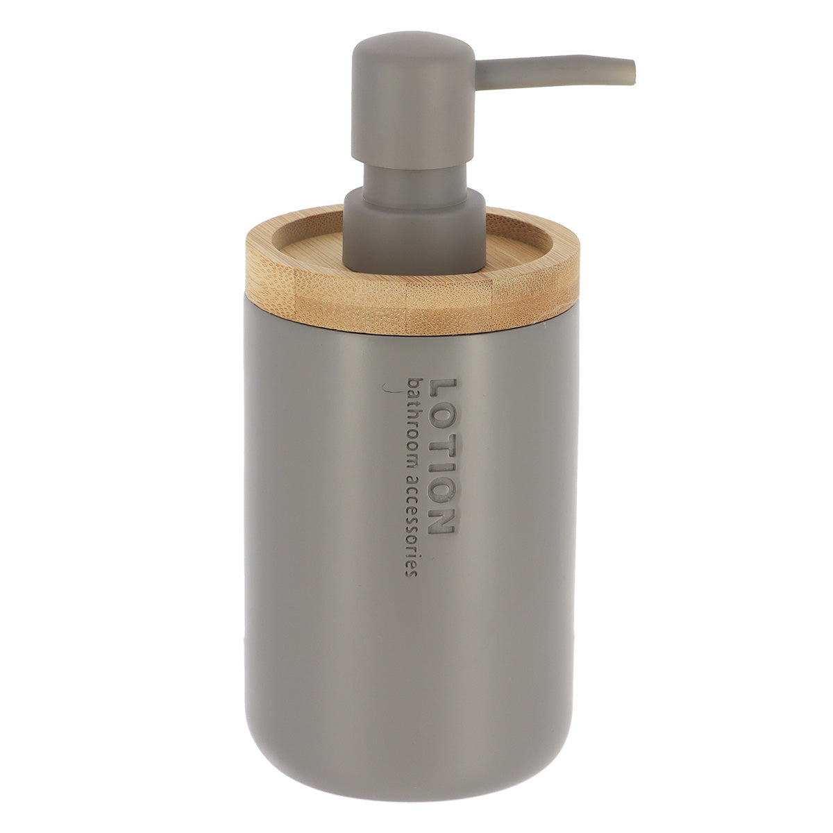 DISPENSADOR CINZA/BAMBU 280ML 7,5X17CM