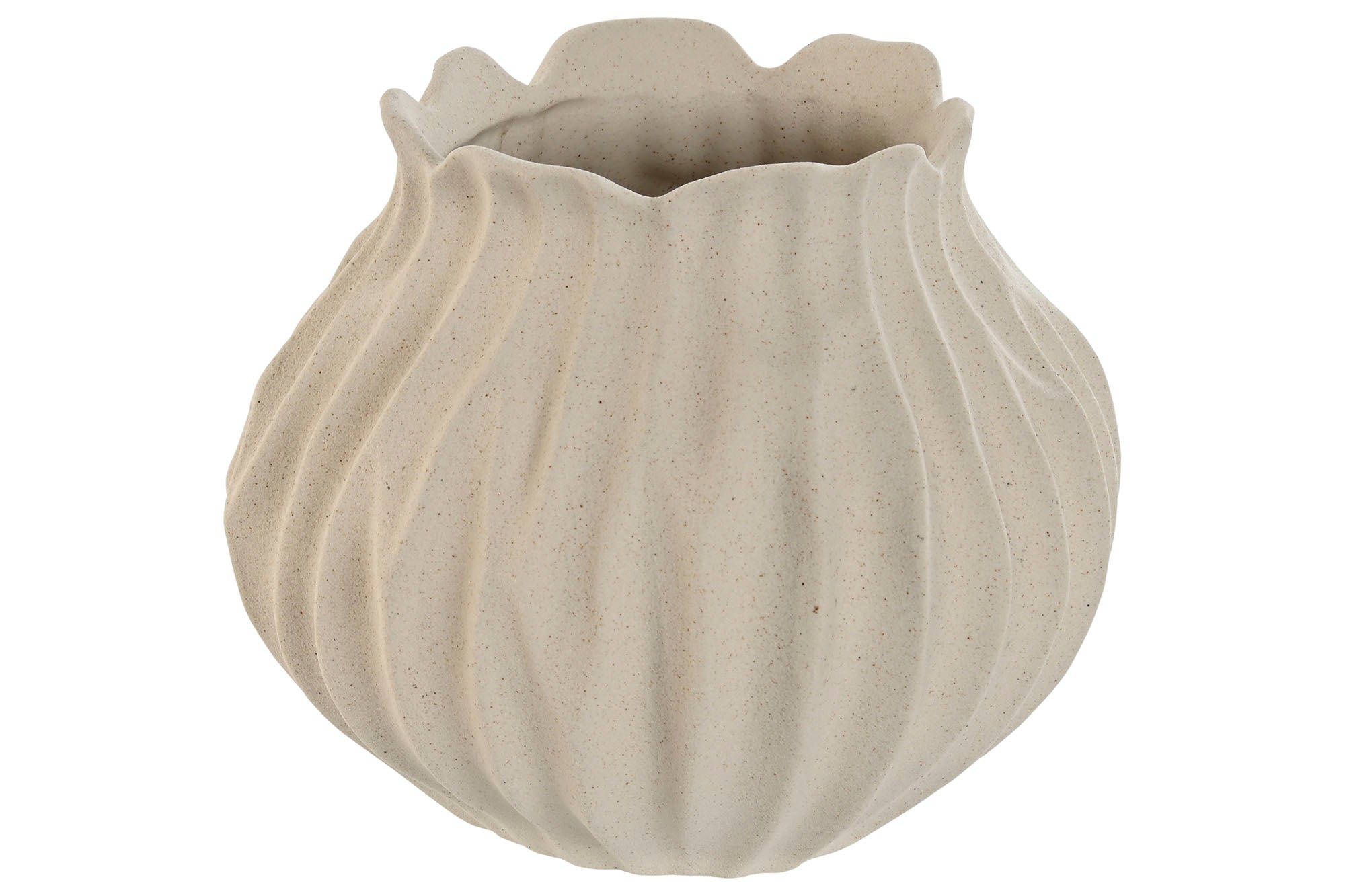 JARRA BEGE 18X18X15CM