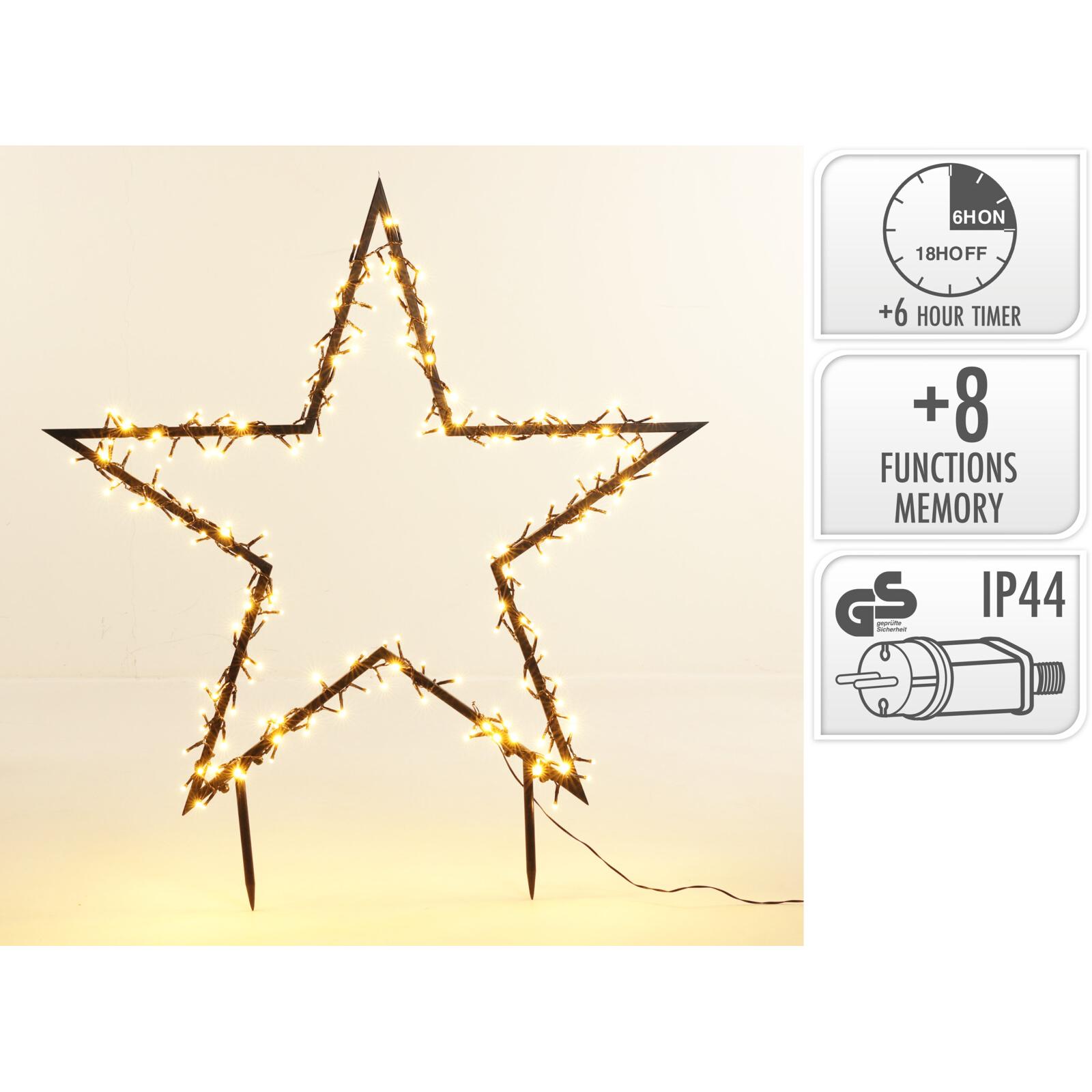 ESTRELLA DE CALLE CON LEDS 121X135CM