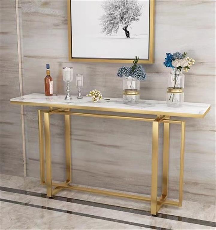 CONSOLA INOX DOURADA 120X40X85CM