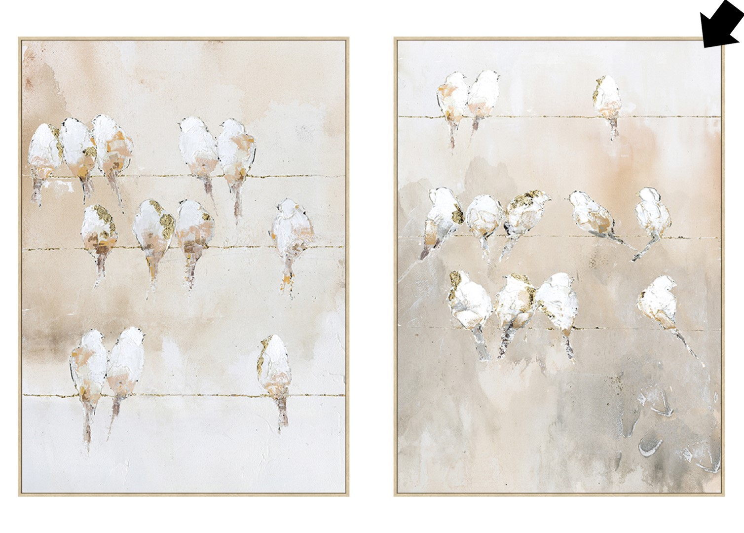 QUADRO PASSARINHOS 103X143CM