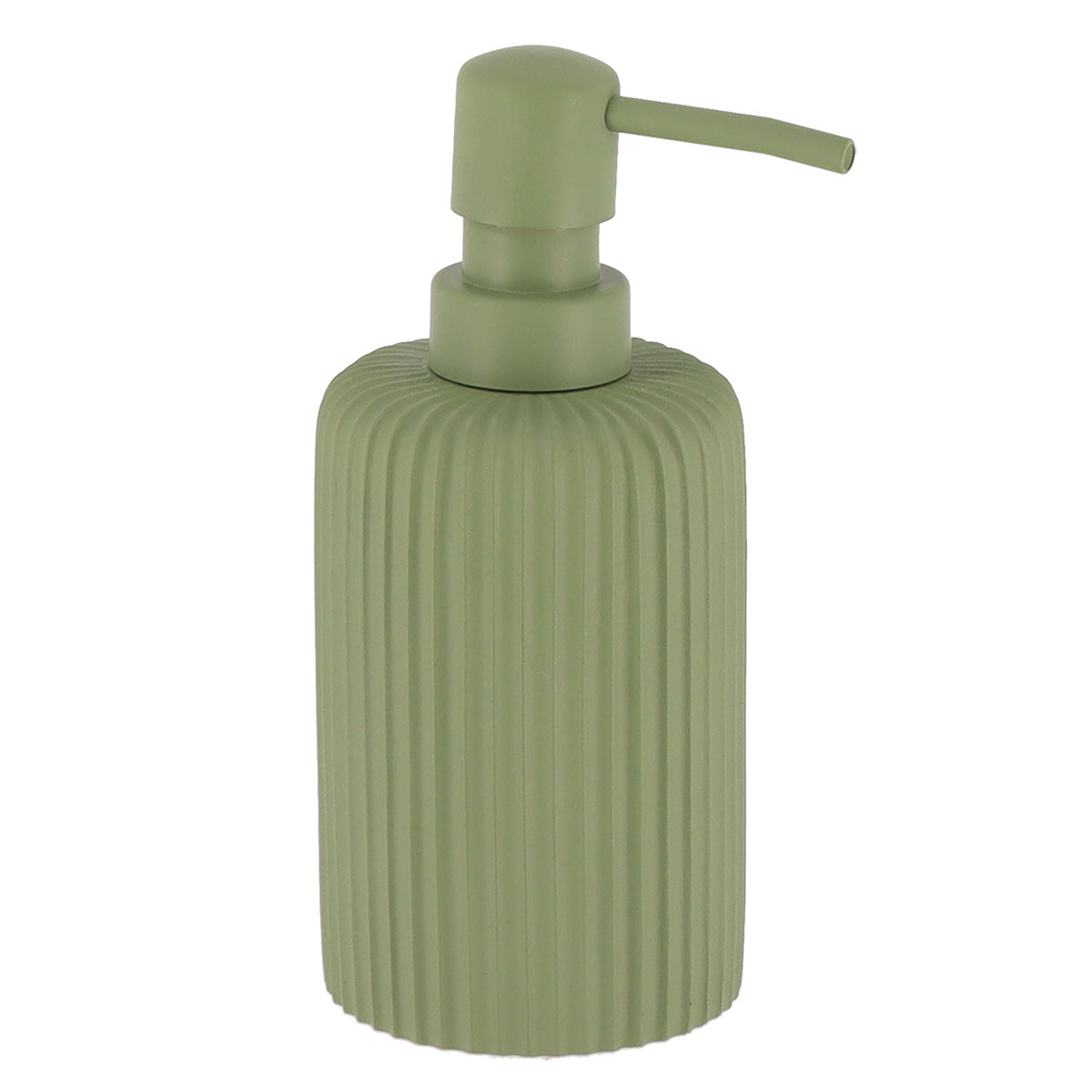 DISPENSADOR CANELADO CAQUI 230ML 7X17CM