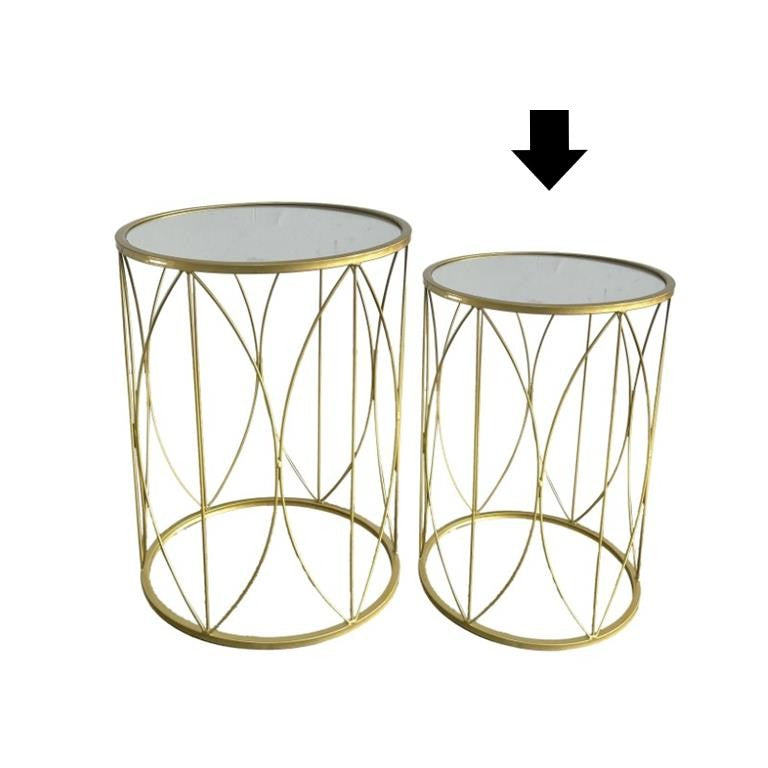 MESA APOIO DOURADA 32X46CM