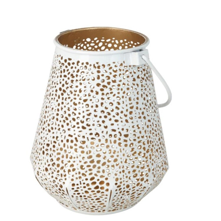 LANTERNA BRANCA 14X14X18 CM