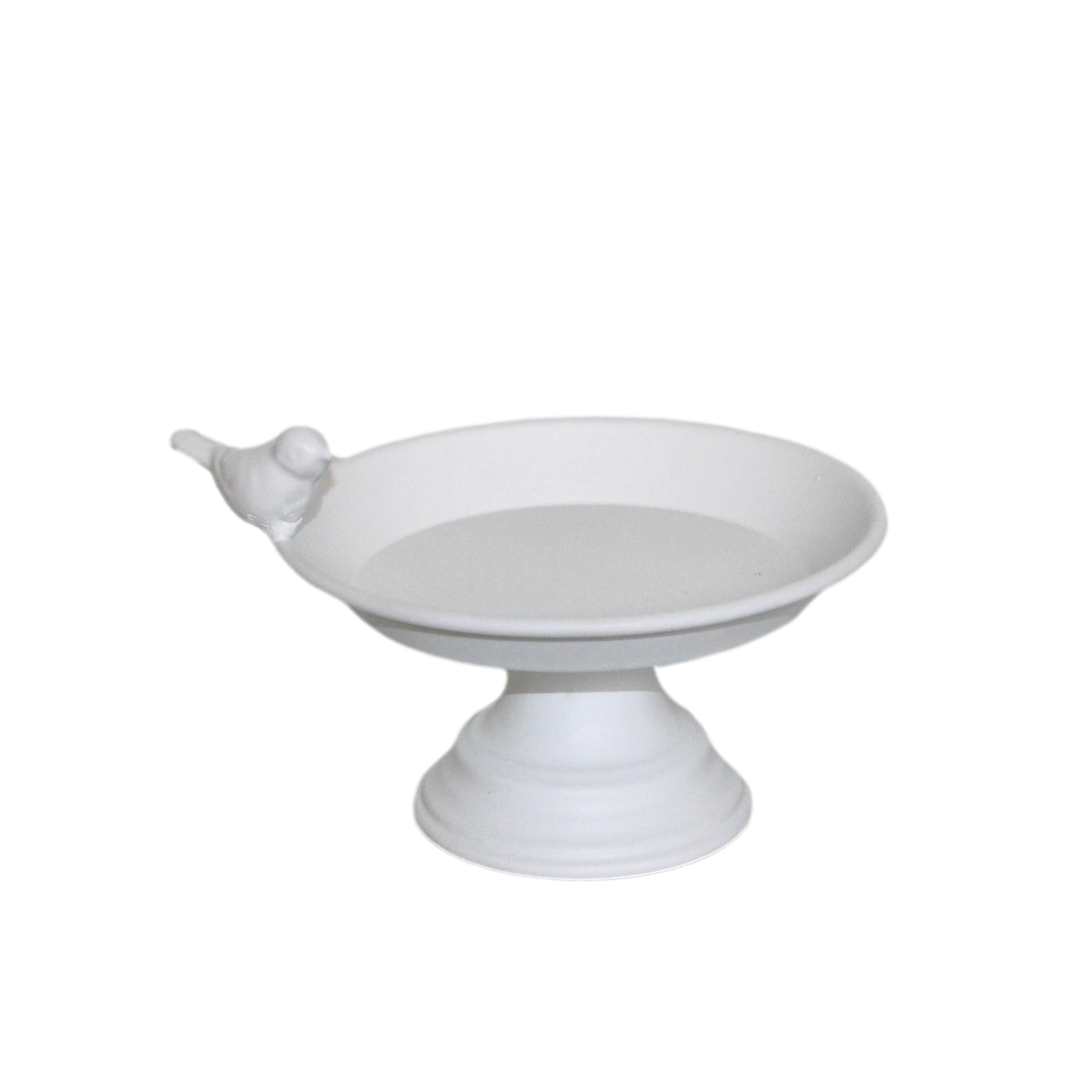 PRATO PÁSSARO C/ PÉ 15X13X9,5CM