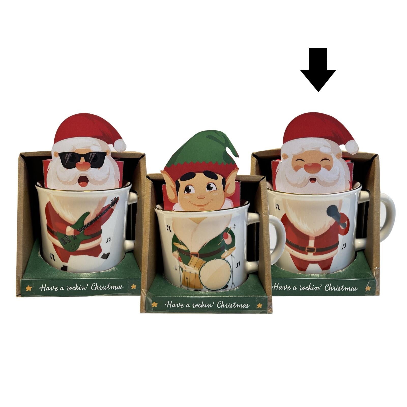 COLOCAR. TAZA PAPÁ NAVIDAD + CHOCOLATE CALIENTE