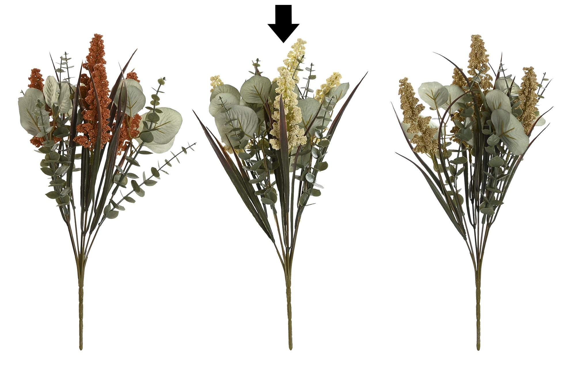 HASTE EUCALIPTO PÉROLA 39CM