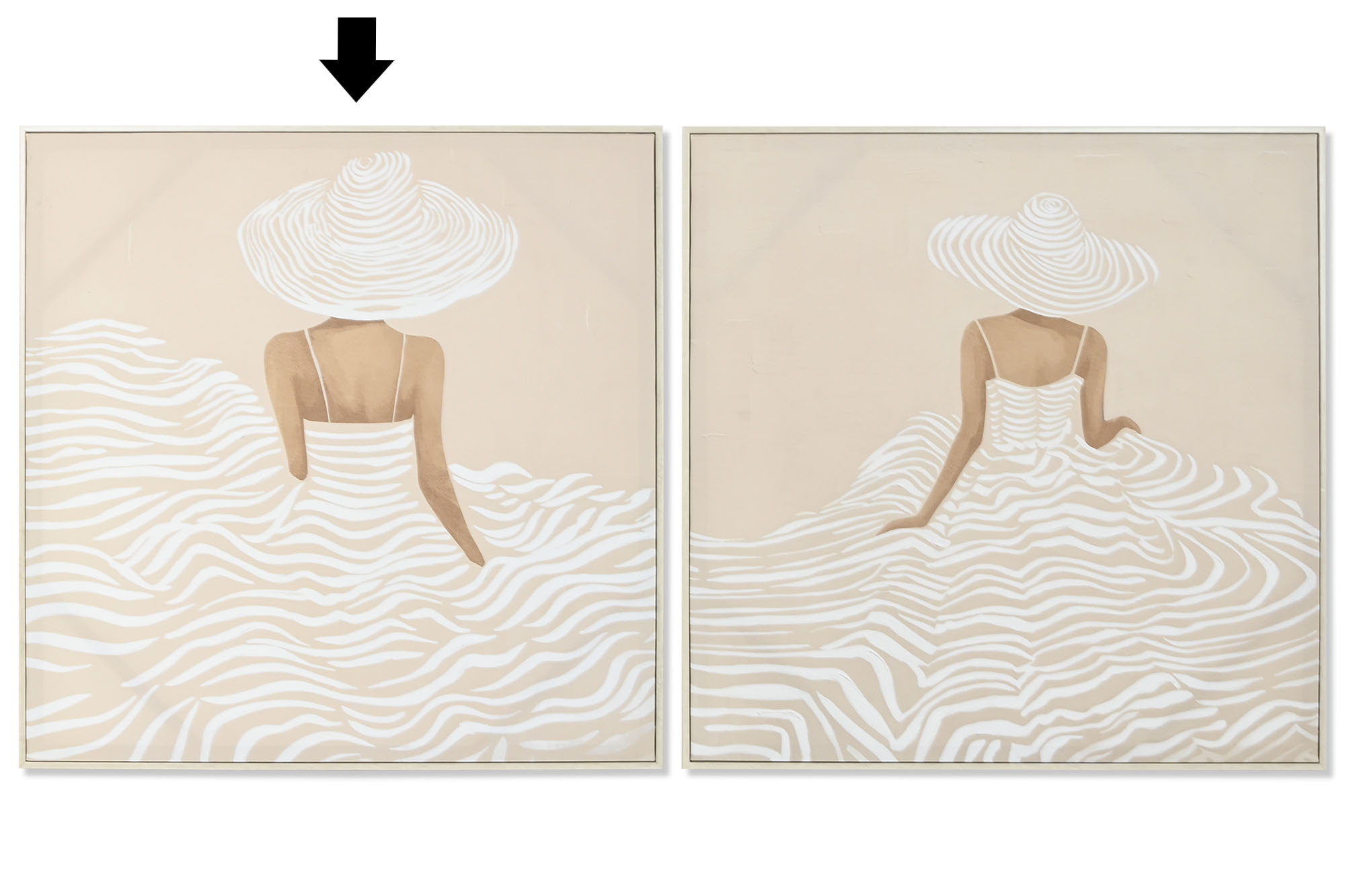 QUADRO MULHER 82,5X82,5CM