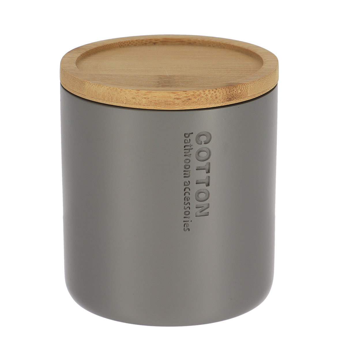 CAIXA P/ ALGODÃO CINZA/BAMBU 9,5X11CM