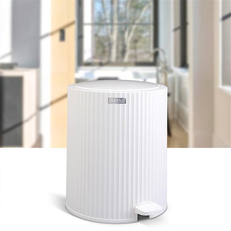 BALDE LIXO BRANCO 5L 21X26CM