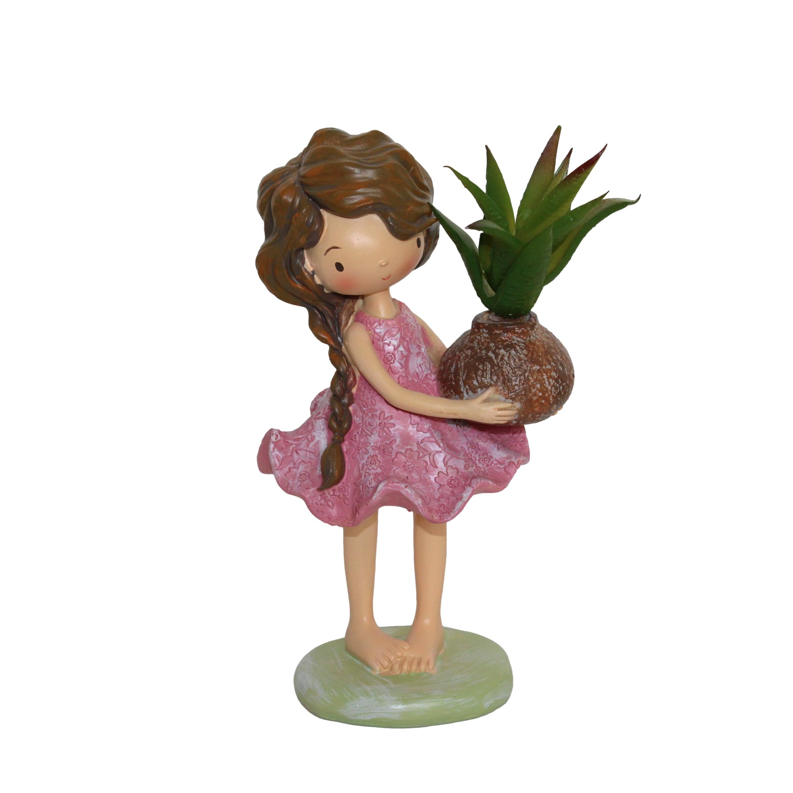 MENINA ROSA CATO 21CM