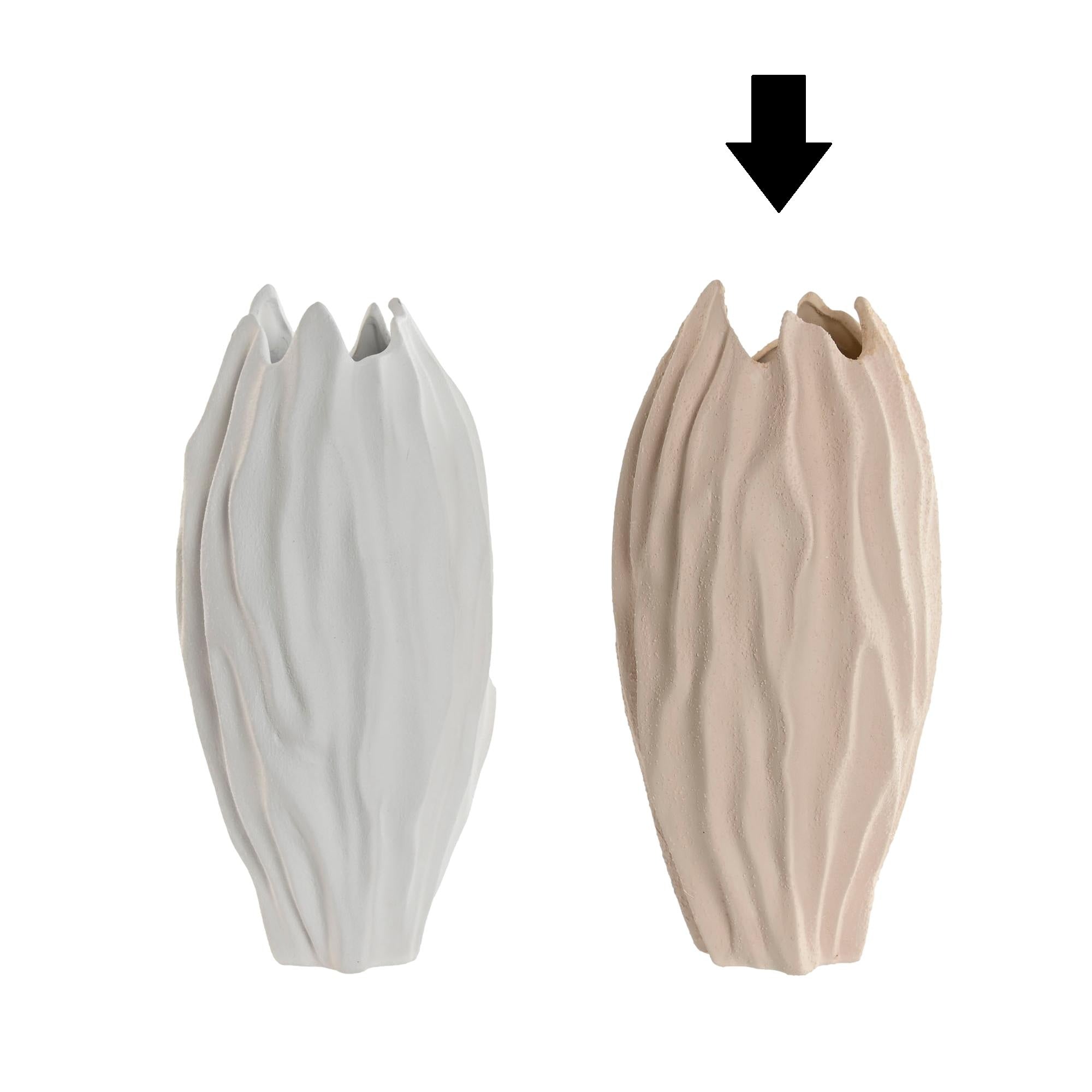 JARRA BEGE 17,5X17,5X36,5Cm