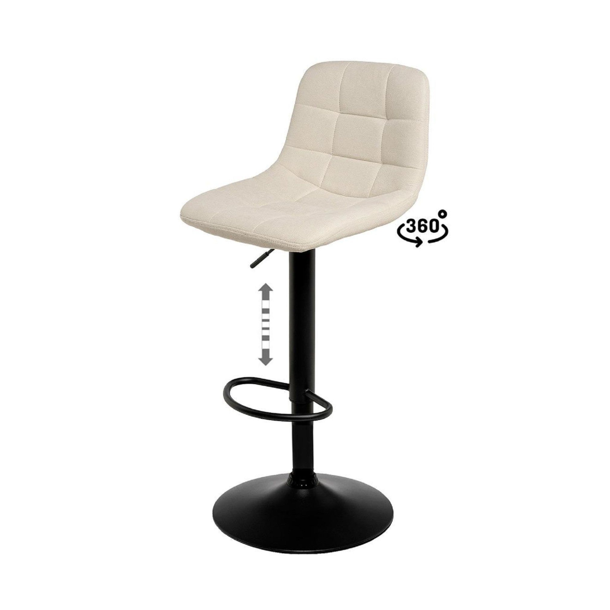 TAMBORETE BEGE 43X50X88/109CM