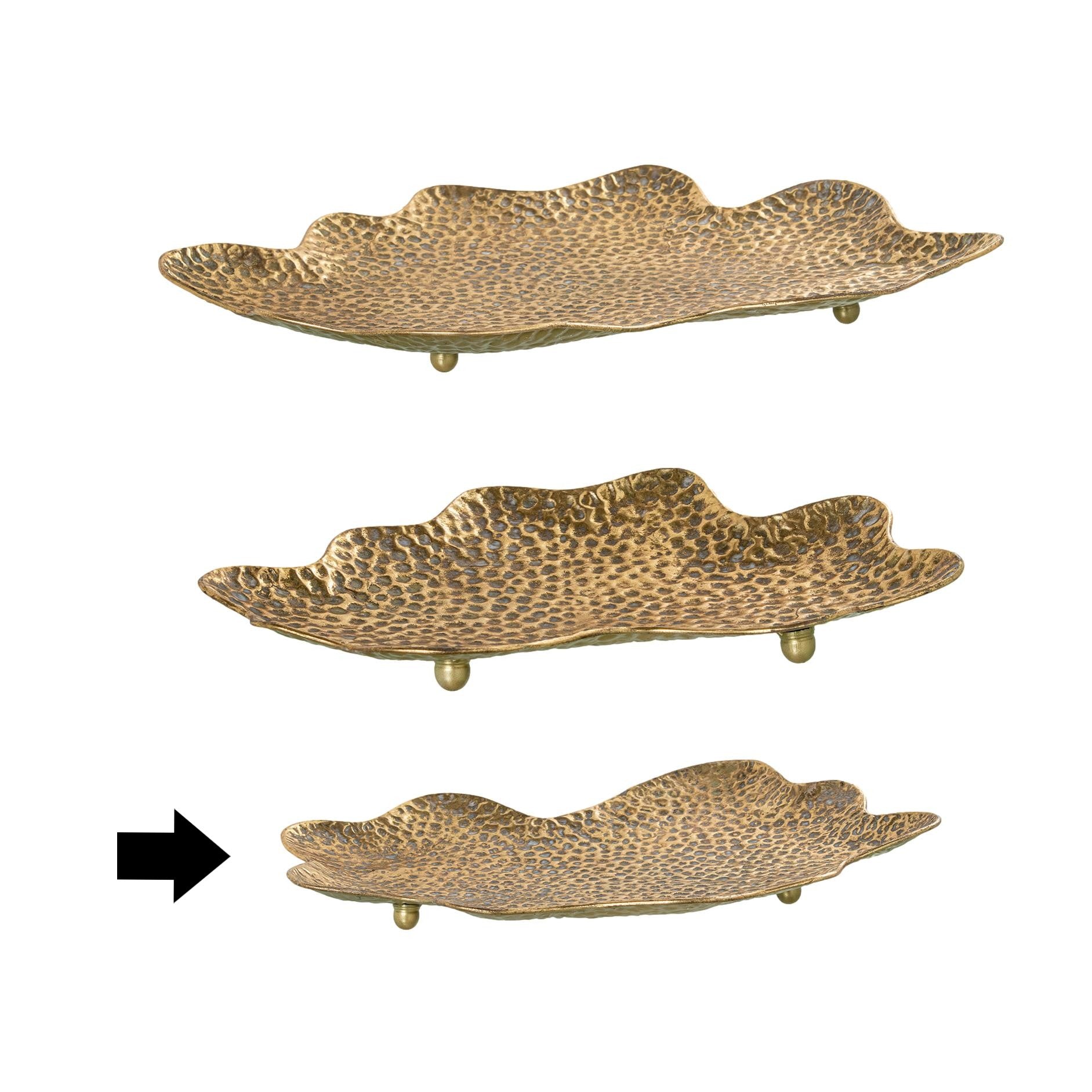 CENTRO MESA DOURADO 42X30CM