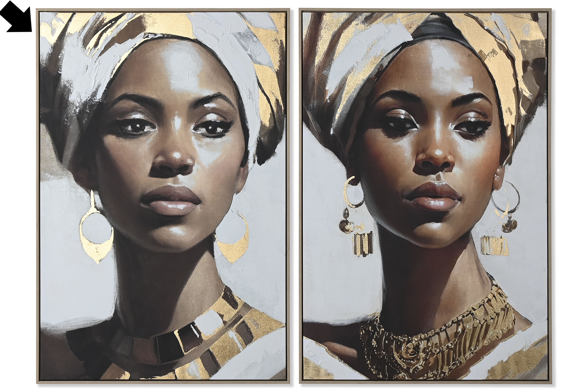 CUADRO AFRICANA 80X120CM