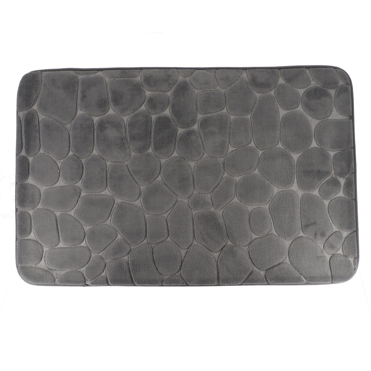 TAPETE MICROFIBRA CINZA ESCURO 50X80CM