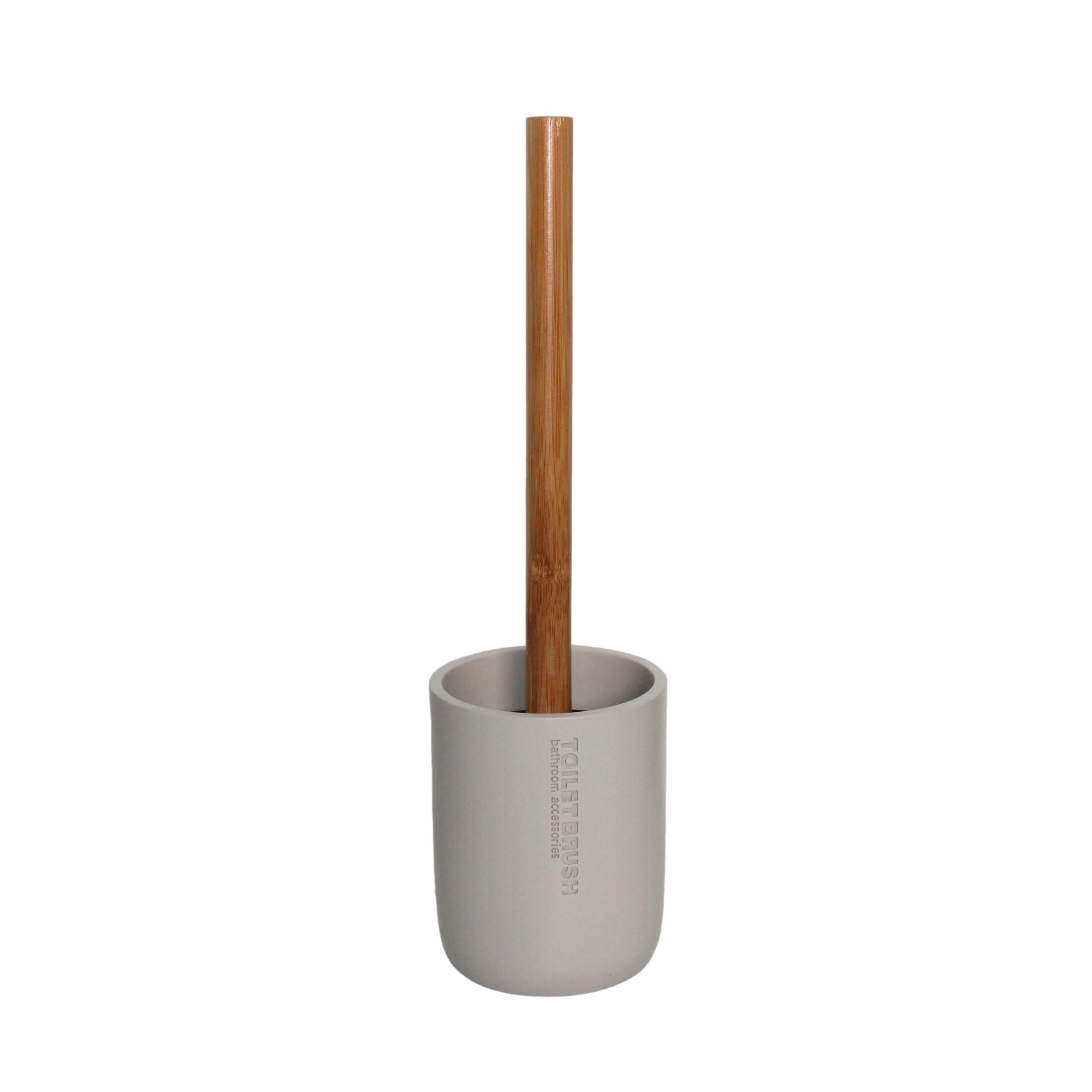 ESCOVA SANITÁRIA BEGE/BAMBU 10,5X37CM
