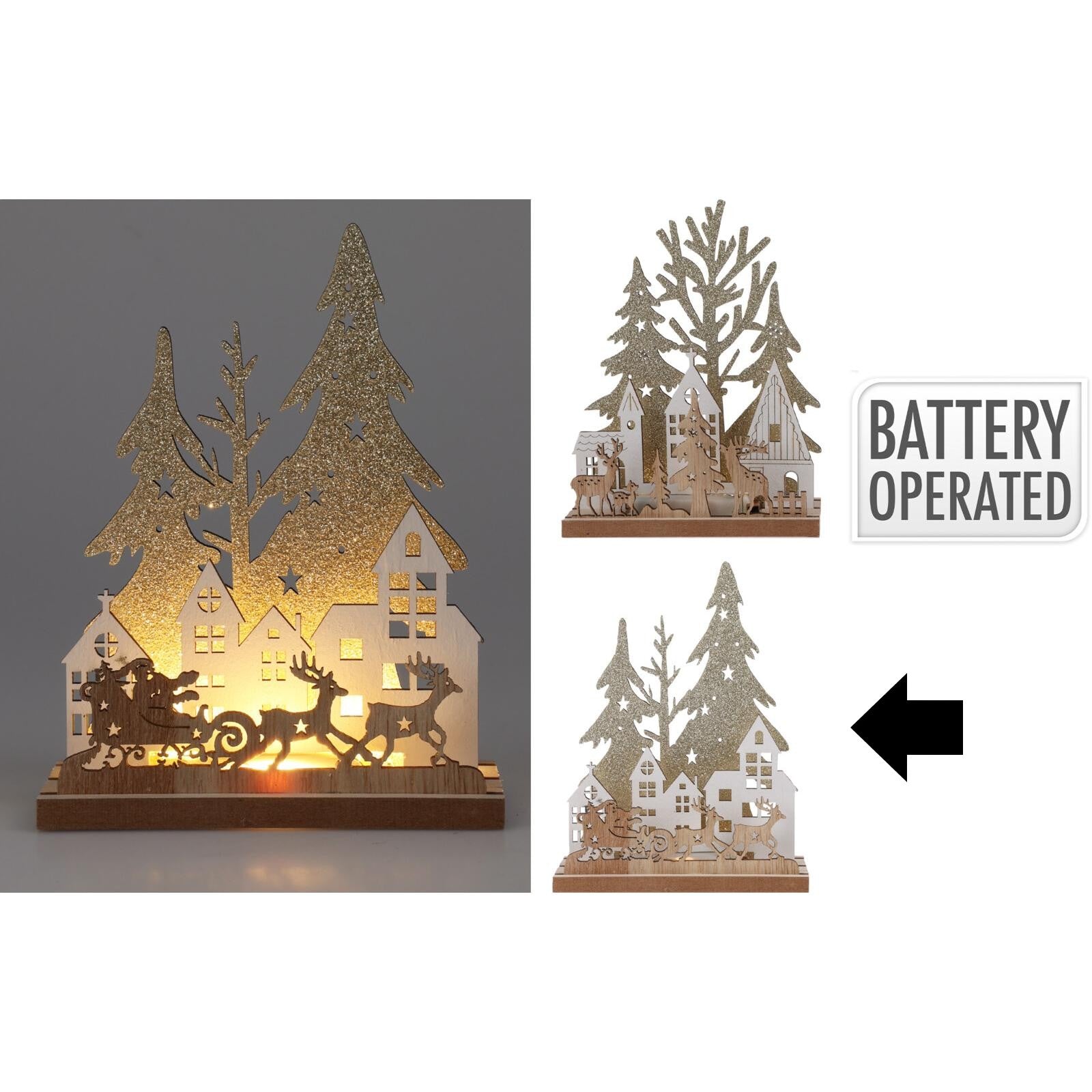 DECOR NATAL C/ LED 12X16CM