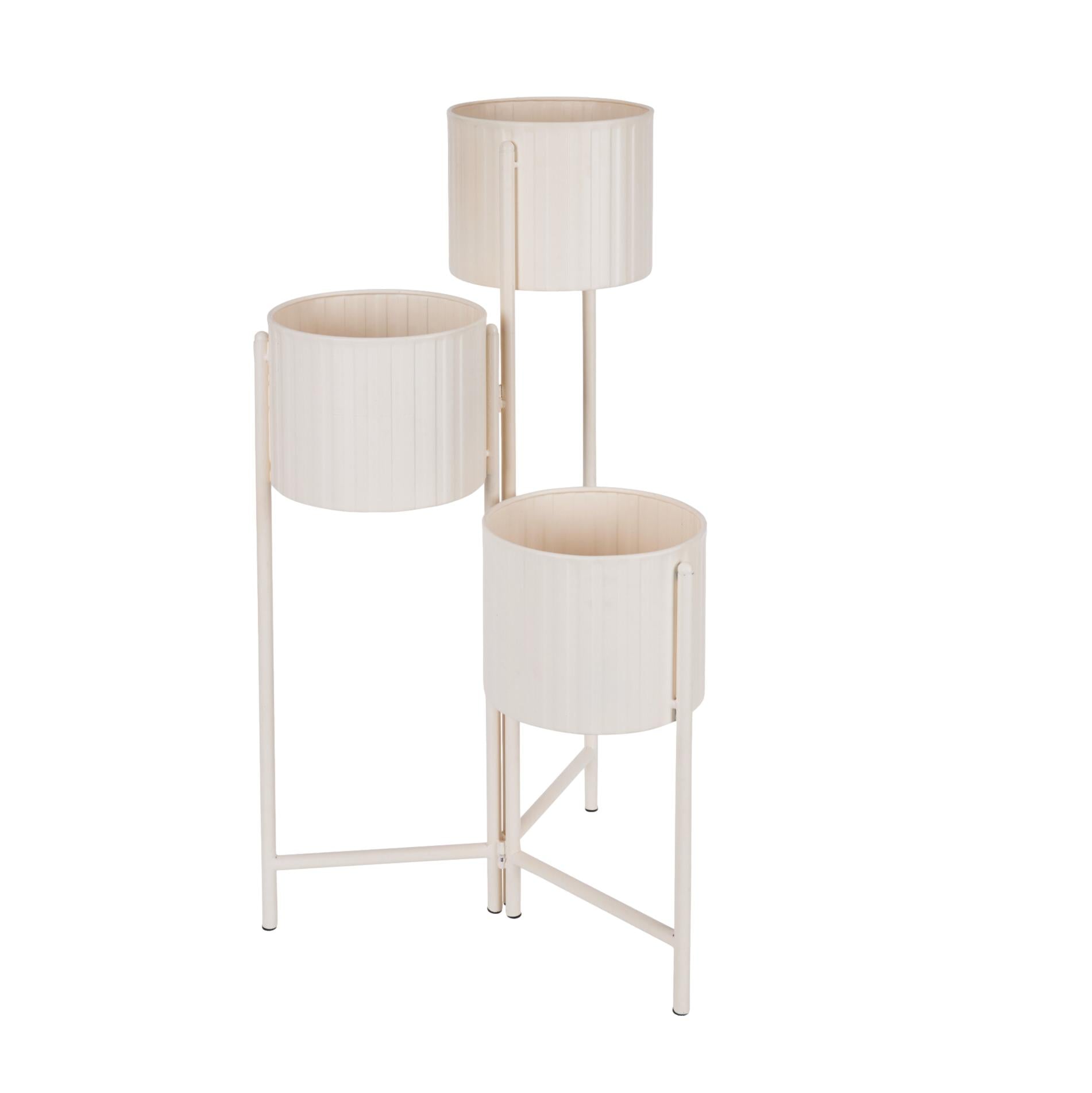 CONJ. 3 FLOREIRAS BRANCAS