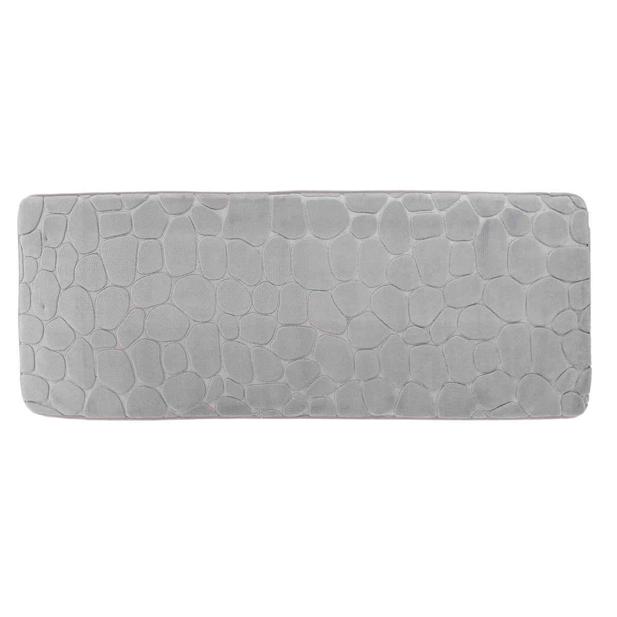 TAPETE MICROFIBRA CINZA CLARO 45X120CM