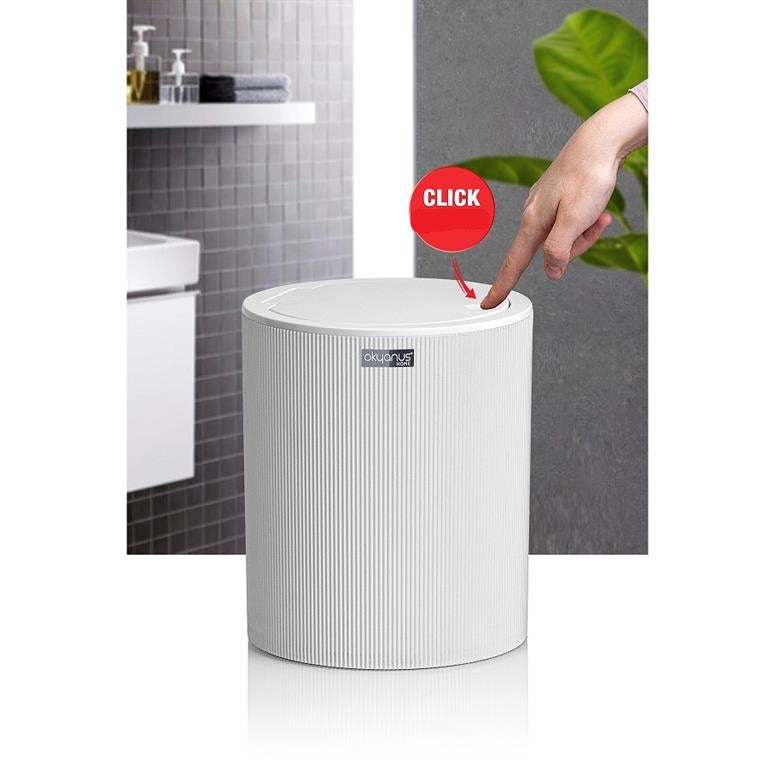 BALDE DO LIXO BRANCO 19X22,5CM