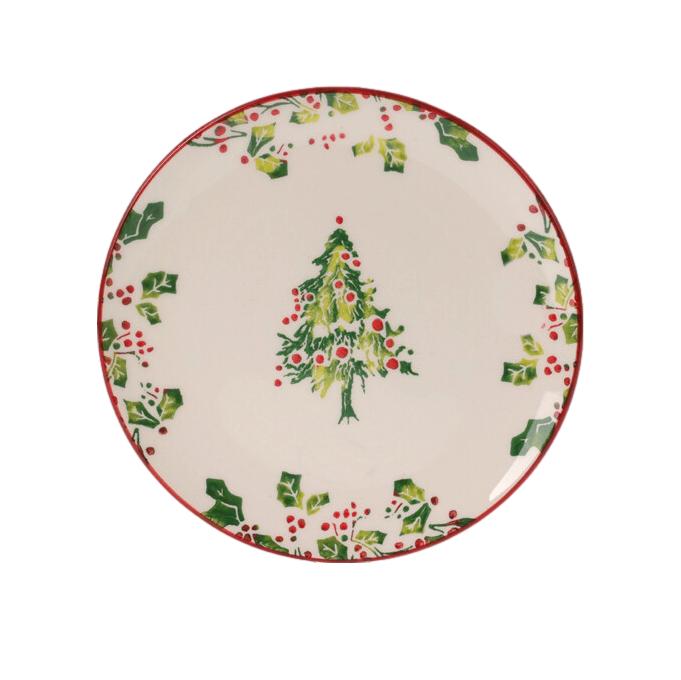 PLATO ARBOL NAVIDAD 22CM