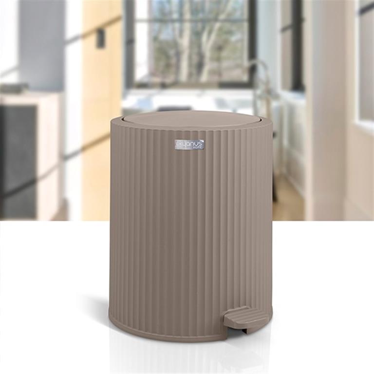 BALDE LIXO BEGE 5L 21X26CM