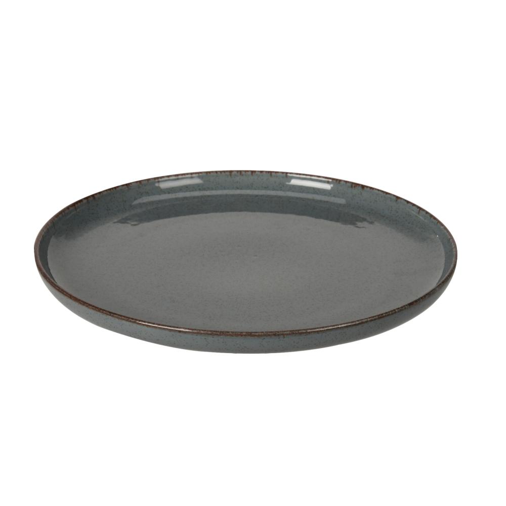PLATO FONDO GRIS AZUL 24X2.5CM
