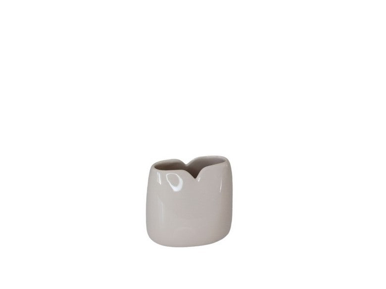 JARRA SACA BEIGE 11X8X11CM