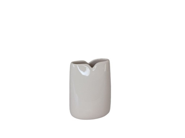 JARRA BEIGE CON ASA 11X8X16CM