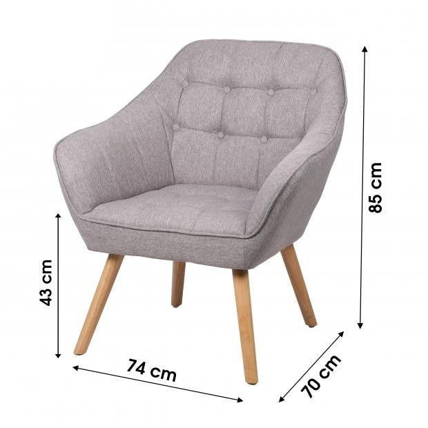 CADEIRÃO CINZA 74X70X85CM