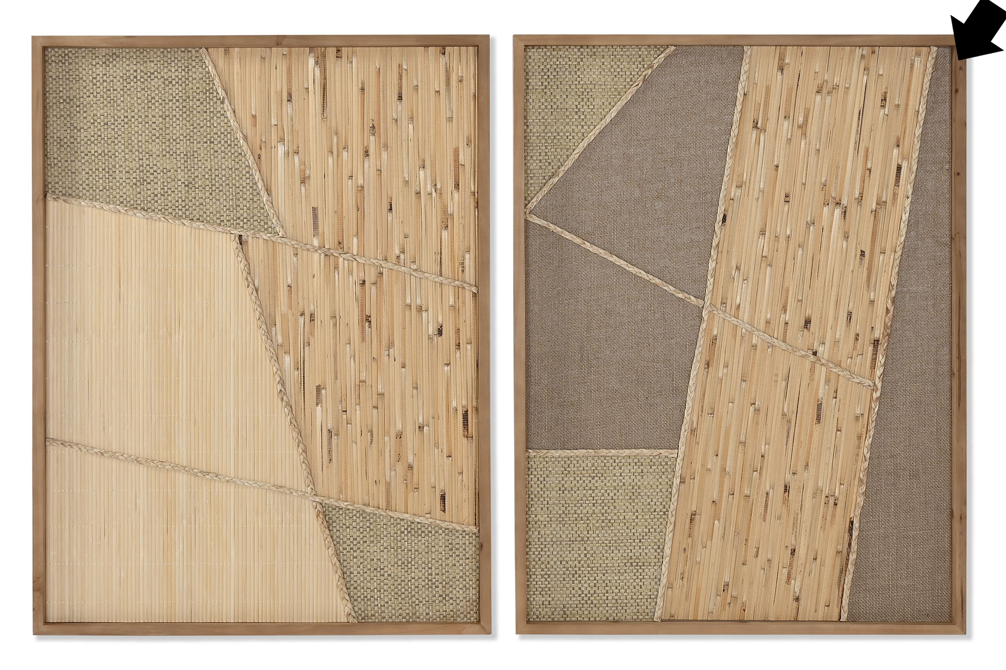 QUADRO LINHO/BAMBU 60X80CM