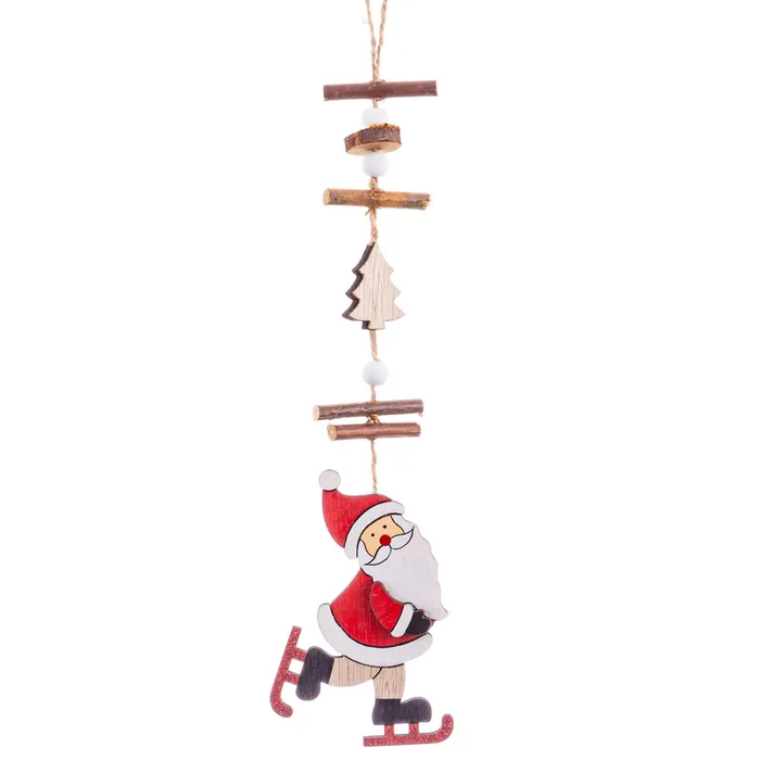 DECORACIÓN NAVIDAD PAPA PAPEL 6.3X31CM