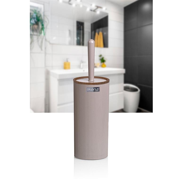 ESCOVA SANITARIA BEGE/BAMBU 11X34CM