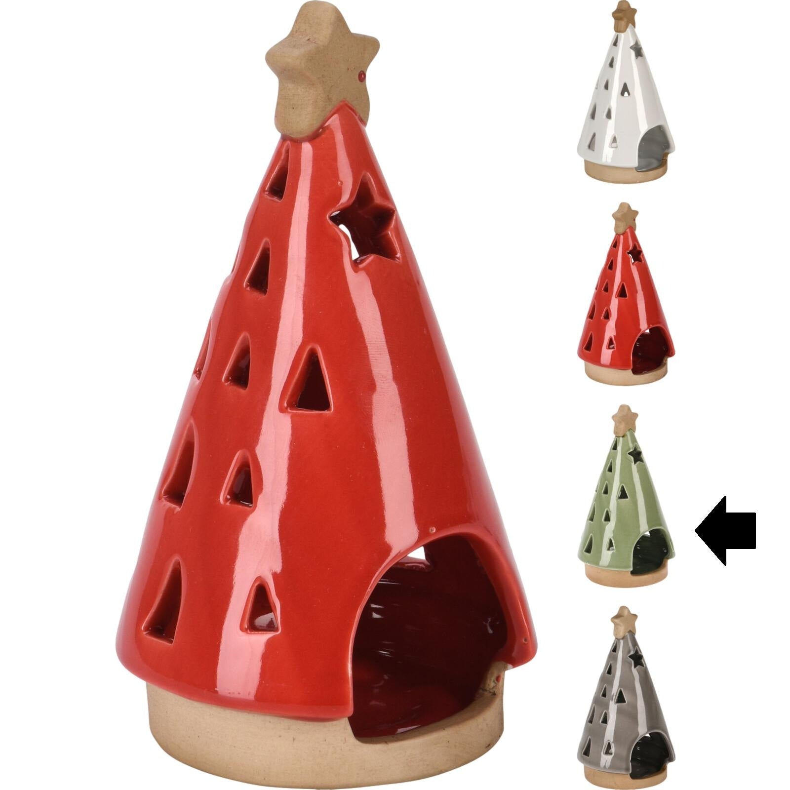 CASTIÇAL ÁRVORE VERDE 9X15Cm