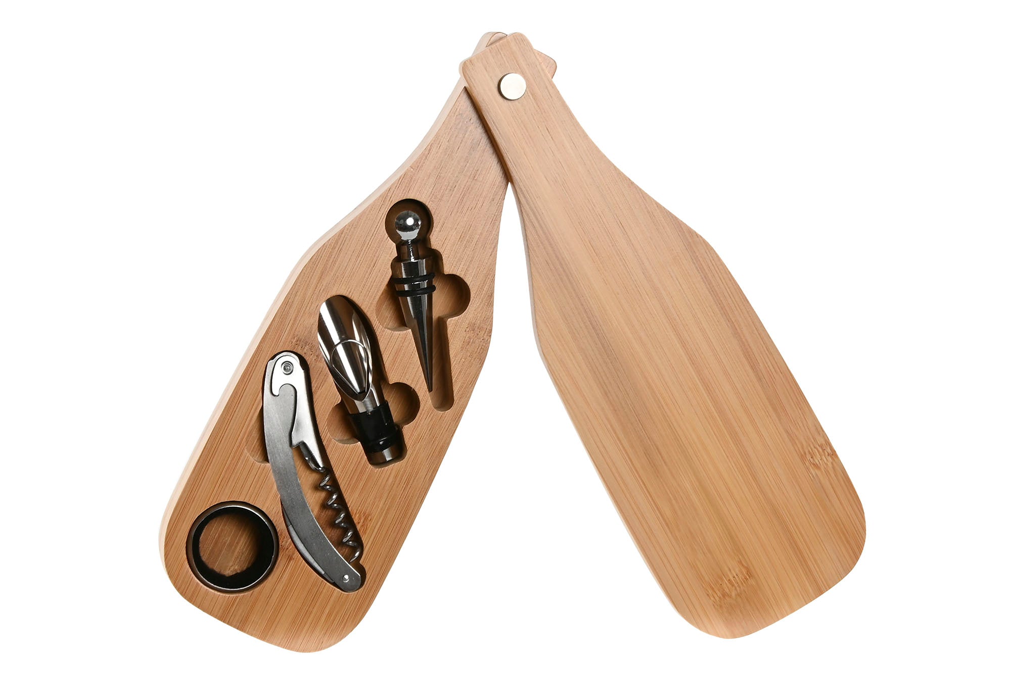 CONJ. 4 ACESSÓRIOS VINHO 10X29X3,5CM