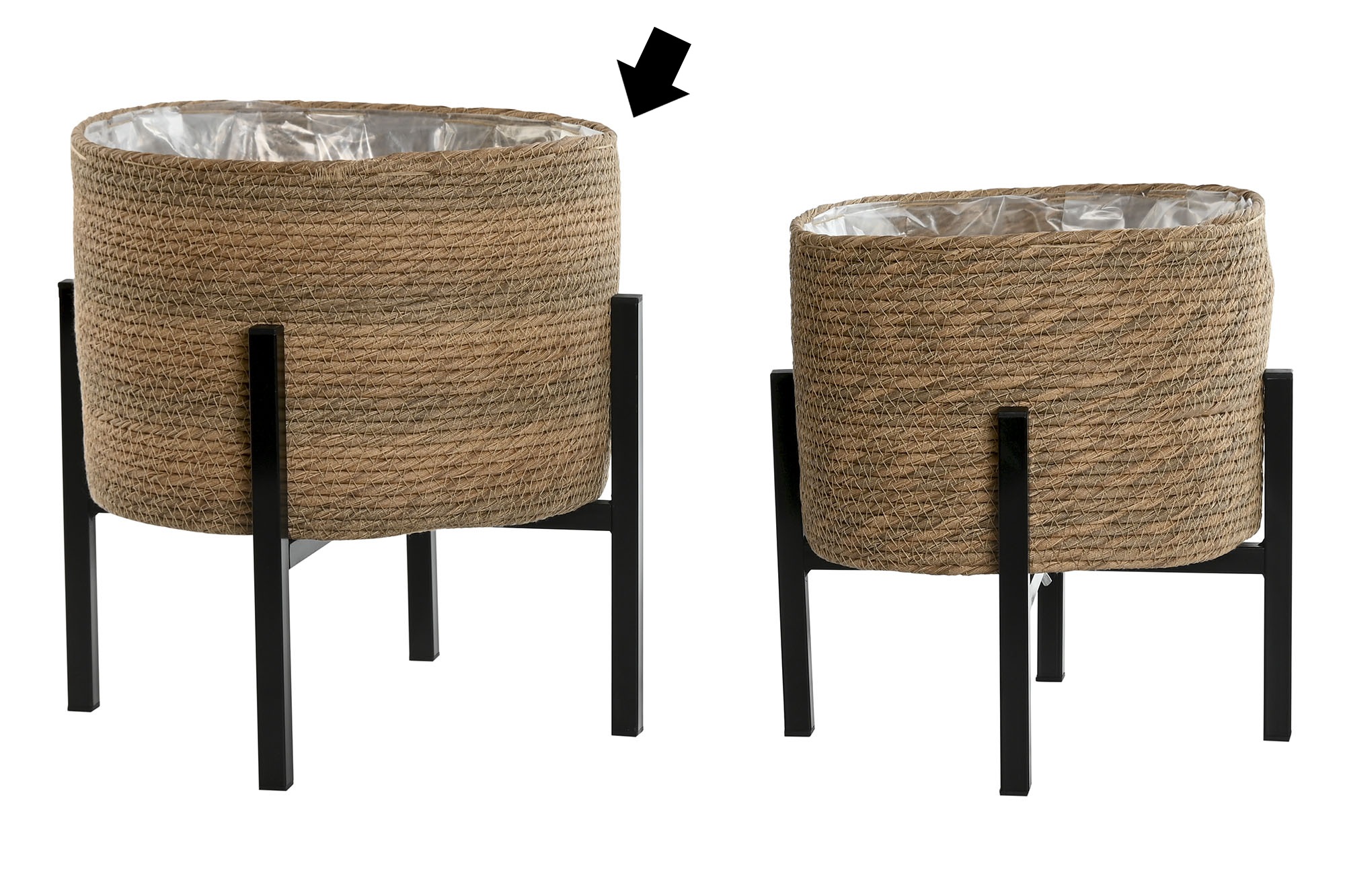 FLOREIRA NATURAL 32,5X32,5X33CM