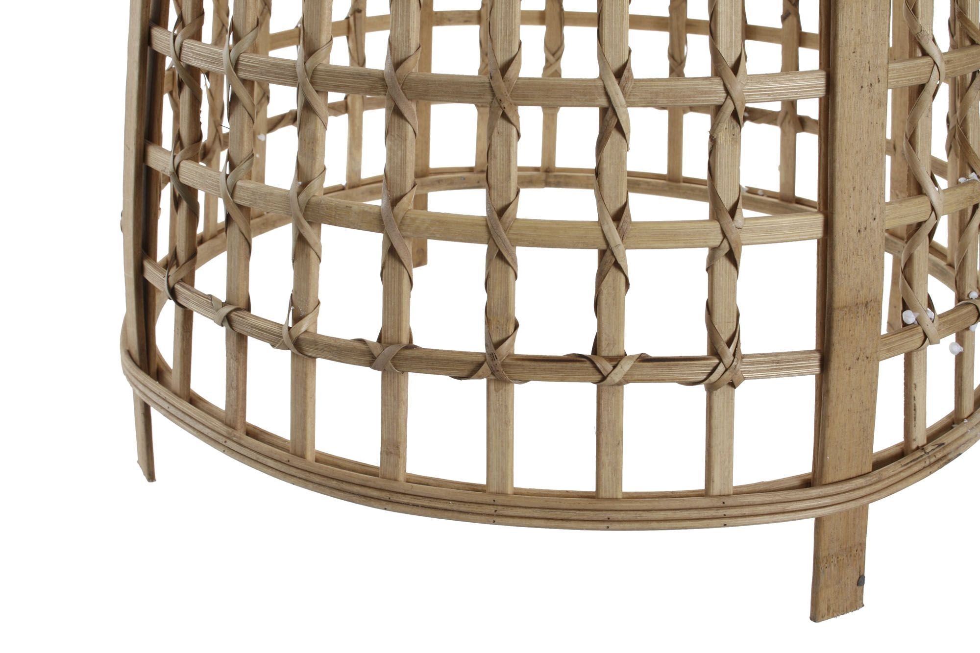 CANDEEIRO TETO RATTAN 42X42X63CM