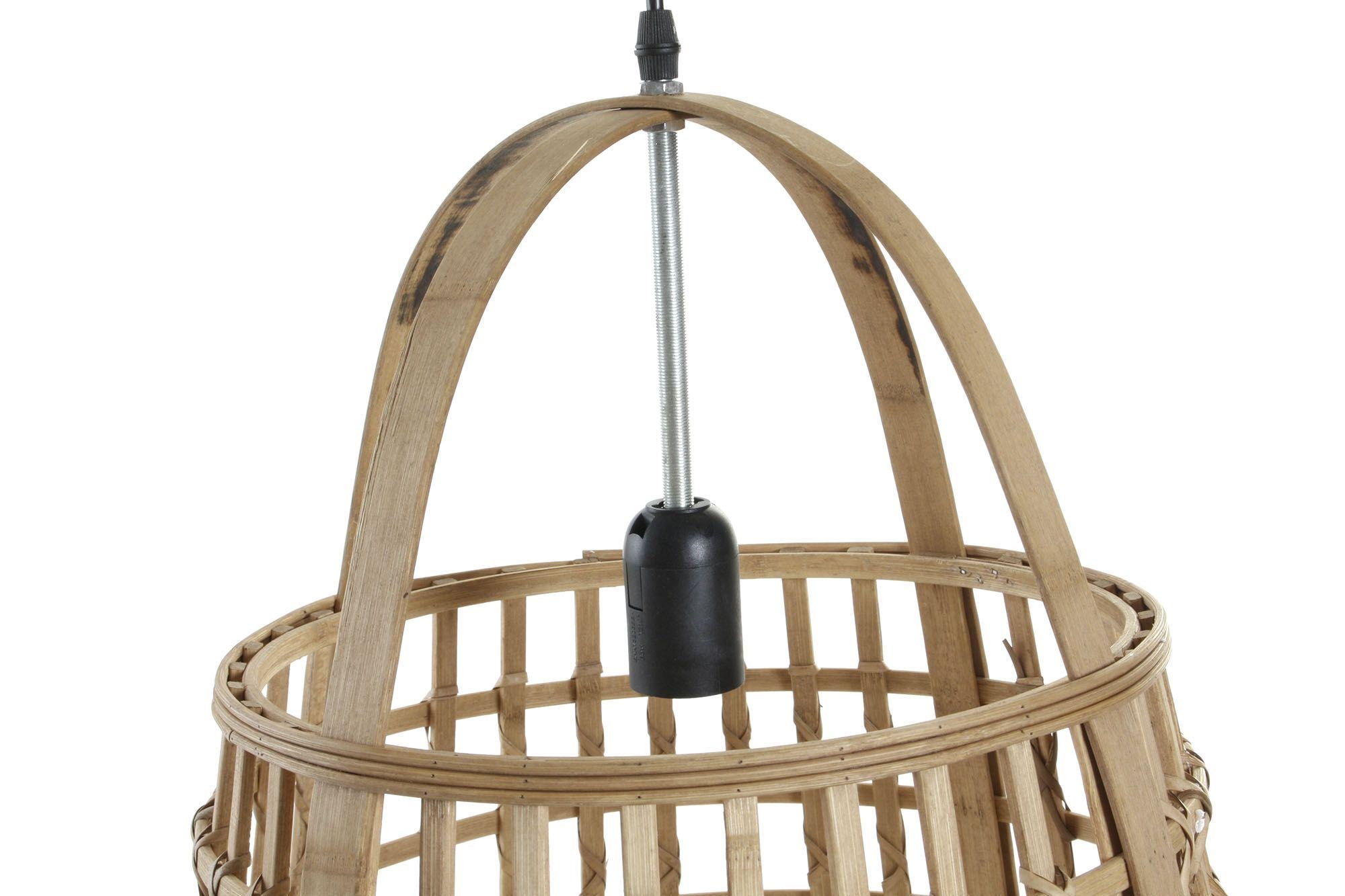 CANDEEIRO TETO RATTAN 42X42X63CM