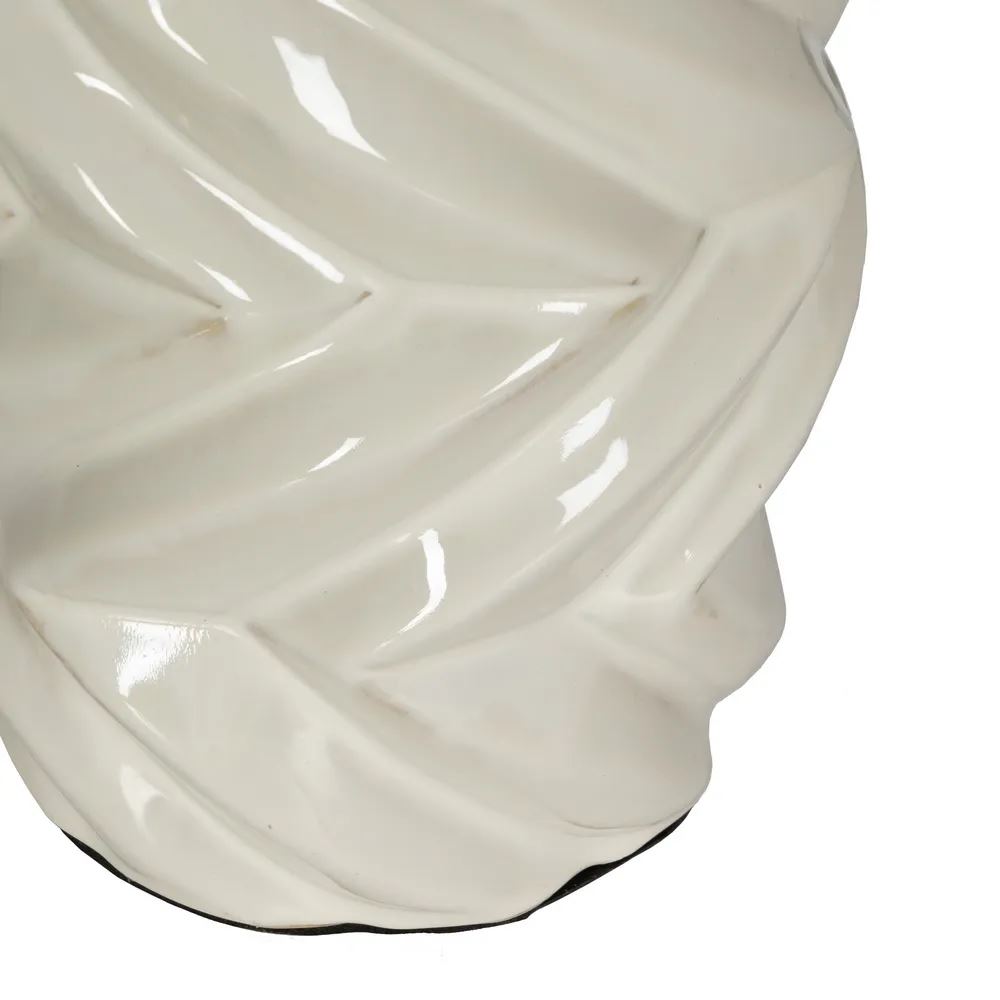 CANDEEIRO BEGE/BRANCO 40X40X72CM